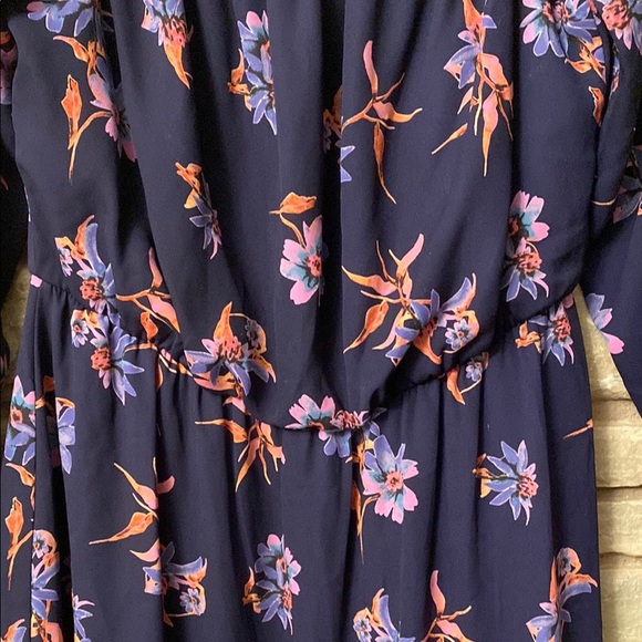 Altar'd State Purple floral off the shoulder dress Size S - Picture 4 of 9